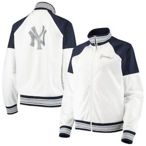 Carl Banks G-III 4her Glitter Yankees Track Jacket - Size XS - NWOT